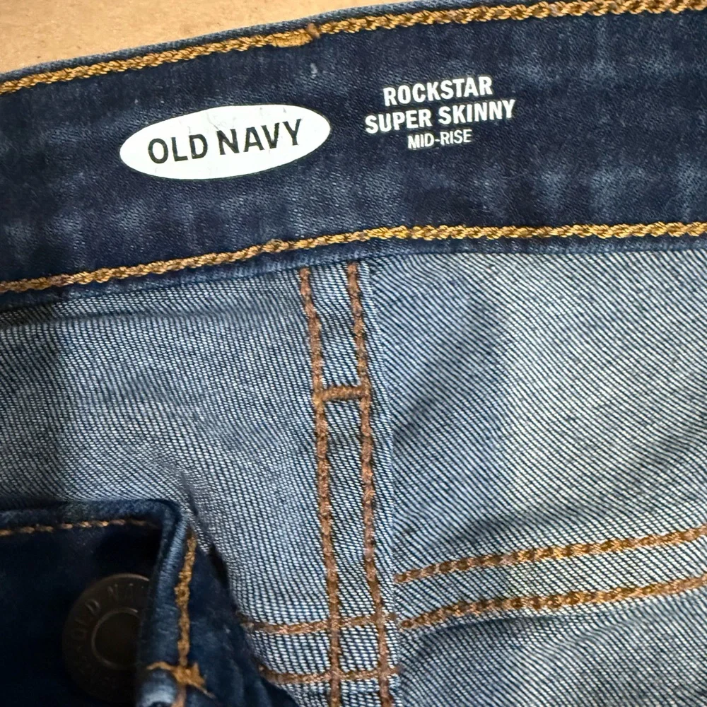 Old Navy Rockstar Super Skinny 14 Long - Picture 6 of 7